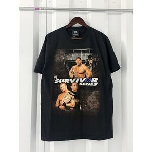 Vintage 2007 WWE Survivor Series Shirt L Undertaker Batista Randy Orton Graphic